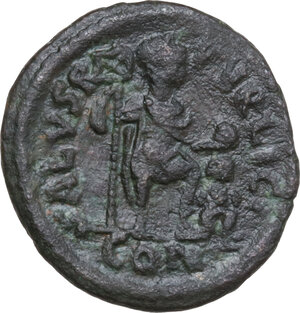 reverse: Leo I (457-474).. AE 21 mm. Constantinople mint