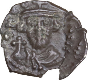 obverse: Constans II (641-668).. AR 1/2 Siliqua. Carthage, 652-657