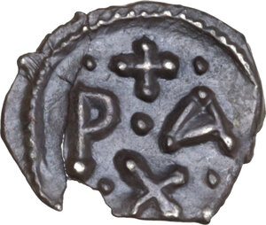 reverse: Constans II (641-668).. AR 1/2 Siliqua. Carthage, 652-657