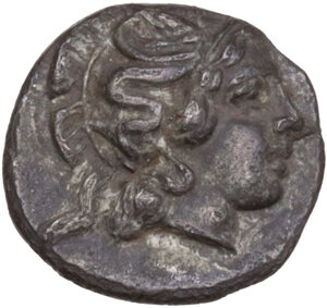 obverse: Southern Lucania, Heraclea. AR Diobol, 432-420 BC