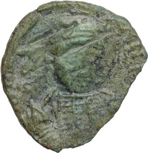 obverse: Constantine IV Pogonatus (668-685).. AE Follis, Ravenna mint