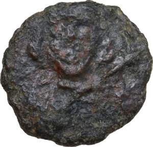 obverse: Tiberius III (698-705).. AE Follis, Ravenna mint