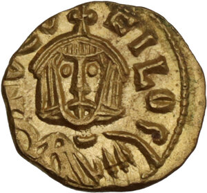 obverse: Theophilus (829-842).. AV Tremissis, Syracuse mint