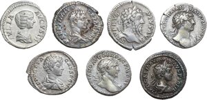 obverse: The Roman Empire.. Multiple lot of seven (7) unclassified AR Denarii