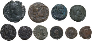 obverse: The Roman Empire.. Multiple lot of ten (10) unclassified AE roman coins