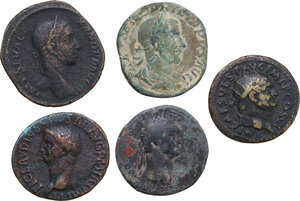 obverse: The Roman Empire.. Multiple lot of five (5) AE coins