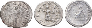 reverse: The Roman Empire.. Multiple lot of three (3) unclassified AR Denarii and Antoninianus