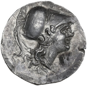 obverse: Southern Lucania, Metapontum. AR Half Shekel – Drachm. Time of Hannibal, c. 212-206 BC