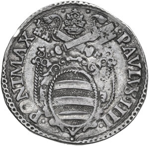 obverse: Ancona.  Paolo IV (1555-1559) Giampietro Carafa. Testone 1557