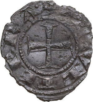 obverse: Berignone.  Ranieri III Belforti Vescovo di Volterra (1301-1321). Denaro piccolo o picciolo