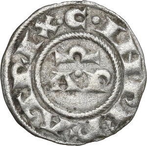 reverse: Brindisi.  Enrico VI di Svevia (1191-1196) con la moglie Costanza d Altavilla. Denaro, 1195-6