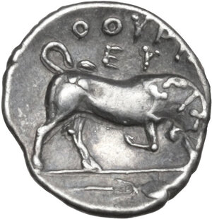 reverse: Southern Lucania, Thurium. AR Triobol, 350-300 BC