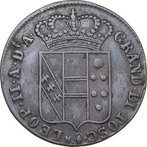 obverse: Firenze.  Leopoldo II di Lorena (1824-1859). Da 5 quattrini 1840