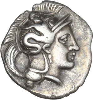 obverse: Southern Lucania, Thurium. AR Obol, 400-350 BC