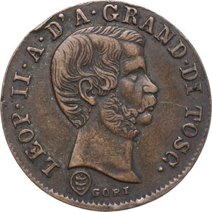 obverse: Firenze.  Leopoldo II di Lorena (1824-1859). Da 10 quattrini 1858