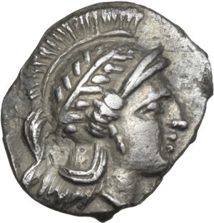 obverse: Southern Lucania, Thurium. AR Diobol, 350-300 BC