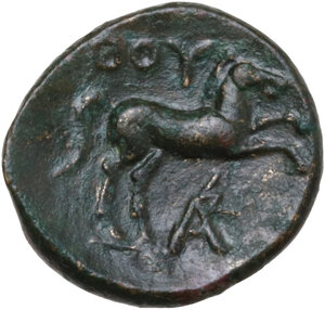 reverse: Southern Lucania, Thurium. AE 13 mm. c. 280-260 BC