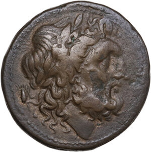 obverse: Bruttium, The Brettii. AE Unit, 214-211 BC