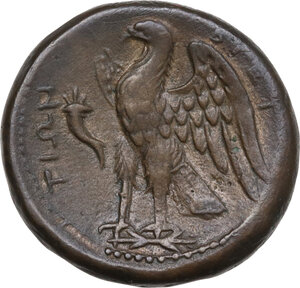 reverse: Bruttium, The Brettii. AE Unit, 214-211 BC