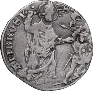 reverse: Milano.  Galeazzo Maria Sforza (1466-1476). Grosso da 4 soldi