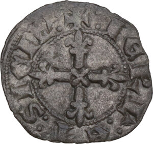 obverse: Napoli.  Carlo II d Angio (1285-1309). Denaro regale