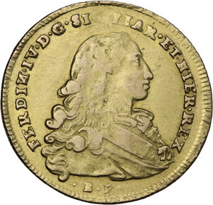 obverse: Napoli.  Ferdinando IV di Borbone (1759-1816). 6 Ducati 1771