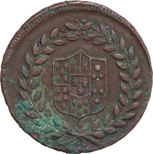 obverse: Napoli.  Ferdinando IV di Borbone (1759-1816).. 5 tornesi 1798 P sotto la ghirlanda