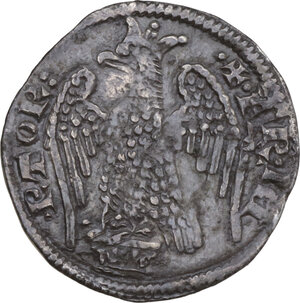 obverse: Pisa.  Repubblica a nome di Federico I (1155-1312). Grosso da 2 soldi con aquila coronata 1269-1270