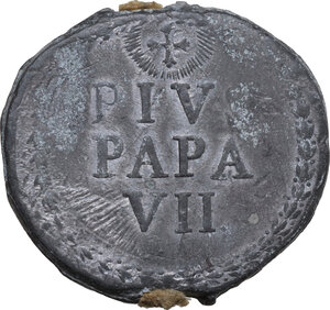 obverse: Roma.  Pio VII (1800-1823), Barnaba Chiaramonti. Bolla