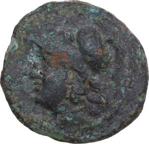 obverse: Bruttium, Locri Epizephyrii. AE 18 mm. c. 300-275 BC