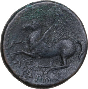 reverse: Bruttium, Locri Epizephyrii. AE 22 mm. period of Pyrrhus, c. 280-275 BC