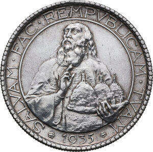 obverse: San Marino.  Seconda monetazione (1931-1938).. 20 lire 1935