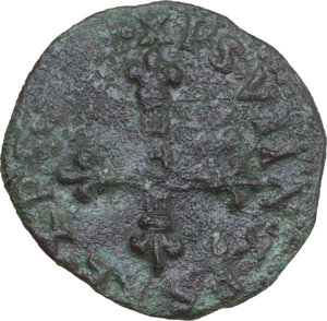 reverse: Sulmona.  Carlo VIII (1483-1498).. Cavallo