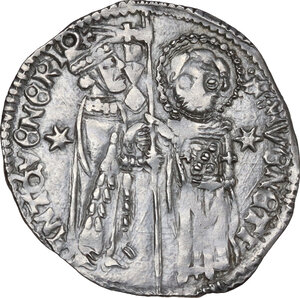 obverse: Venezia.  Antonio Venier (1382-1400). Grosso matapan di III tipo