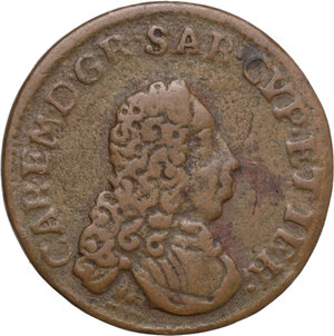 obverse: Carlo Emanuele III (1730-1773). Monetazione per la Sardegna. Cagliarese 1732