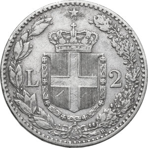 reverse: Umberto I (1878-1900).. 2 lire 1898