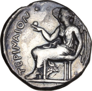 reverse: Bruttium, Terina. AR Stater, 425-420 BC