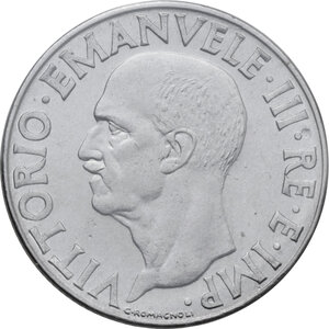 obverse: Vittorio Emanuele III (1900-1943). Lira 1943