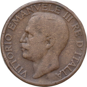 obverse: Vittorio Emanuele III (1900-1943).. AE 10 centesimi 1919