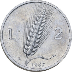 reverse: 2 lire 1947