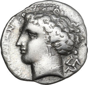 obverse: Bruttium, Terina. AR Drachm, 299-289 BC