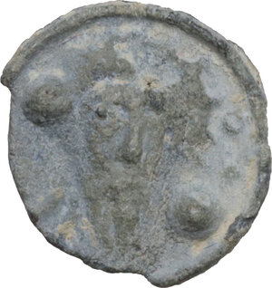 obverse: Leads from Ancient and Medieval World.. PB Tessera. Medieval period, c. 10th-12th centuries AD