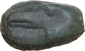 obverse: Akragas. AE Cast Onkia, c. 450-425 BC