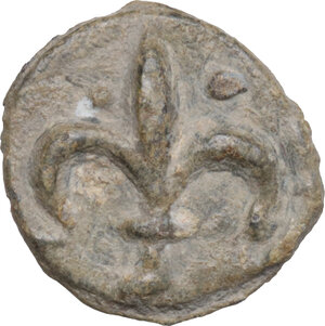 obverse: Leads from Ancient and Medieval World.. PB Tessera. Medieval period, c. 10th-12th centuries AD