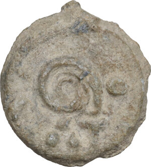 obverse: Leads from Ancient and Medieval World.. PB Tessera. Medieval period, c. 10th-12th centuries AD