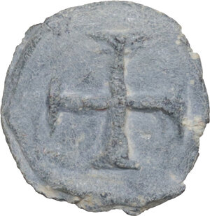 obverse: Leads from Ancient and Medieval World.. PB Tessera. Medieval period, c. 10th-12th centuries AD