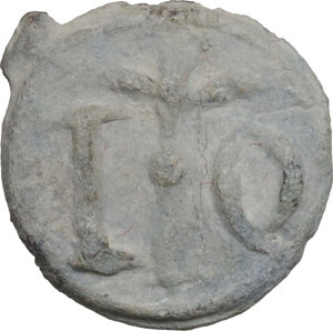 obverse: Leads from Ancient and Medieval World.. PB Tessera. Medieval period, c. 10th-12th centuries AD