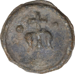 obverse: Leads from Ancient and Medieval World.. PB Tessera. Medieval period, c. 10th-12th centuries AD