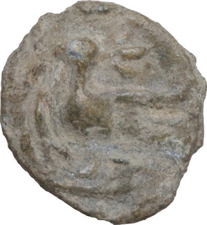 reverse: Leads from Ancient and Medieval World.. PB Tessera. Medieval period, c. 10th-12th centuries AD