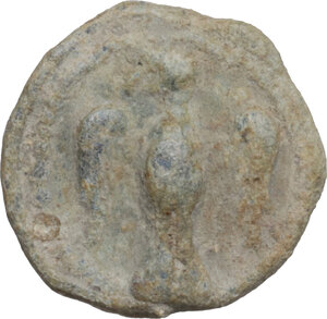 obverse: Leads from Ancient and Medieval World.. PB Tessera. Medieval period, c. 10th-12th centuries AD